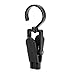 HANGERWORLD 10 Black 4.3inch Strong Plastic Clever Swivel Hook Clips for Home Office Workshop School