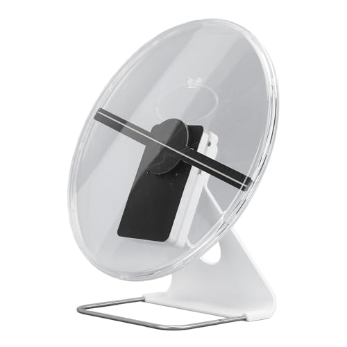 Plyisty Ventilador 3D -Holograma, ángulo Ajustable -Holograma Fan 512x512 11.8 Pulgadas para Tiendas de Negocios para (Enchufe de la UE)
