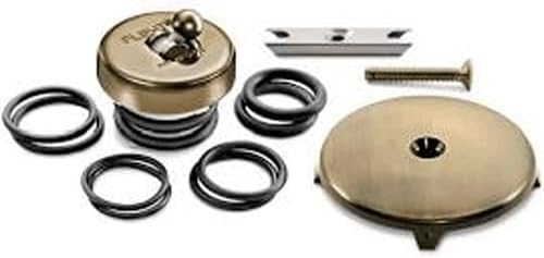 Replacement for FLIP-IT FIT-All Bathroom Conversion Stopper Assembly, Antique Brass Replaces Parts