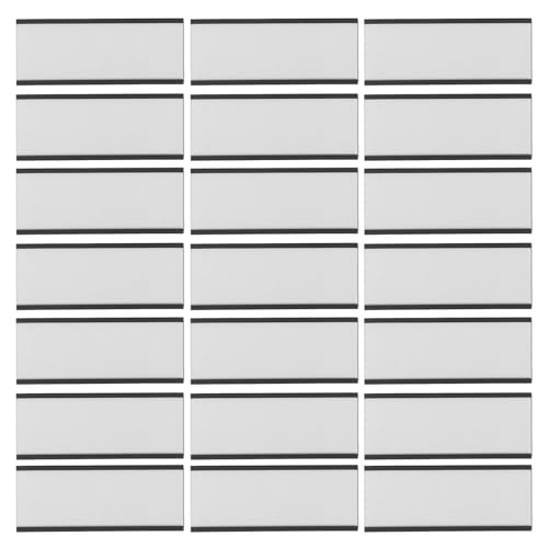 WEKAMOS 20個磁性チャネルプラベルホルダー 価格表示用クリップ 倉庫棚管理用 多目的類ラベル対応 簡単交換可能価格タグホルダー