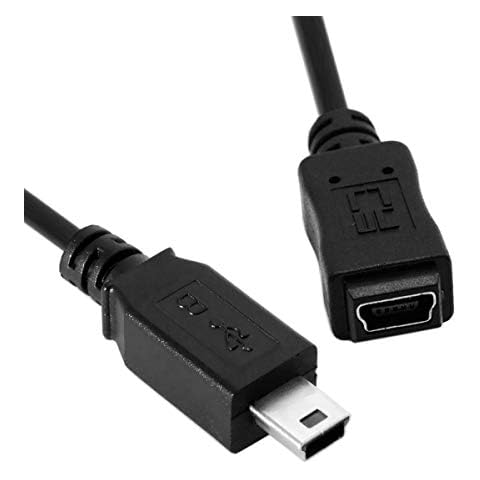Xiwai Mini USB 2.0 B Type 5Pin Male to Female Extension Cable 0.5m Cover