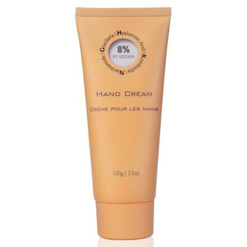 8% - Crema Hidratante y Reparadora para Manos con Ácido Hialurónico - Kombucha y Niacinamida - Todo tipo de piel - Sin parabenos ni sulfatos - 100 g