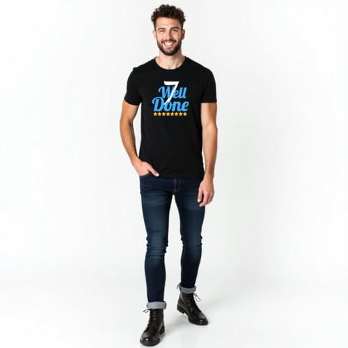 Image of ALOVA Modern Men's Round Neck Cotton T-Shirt - Casual Half Sleeve Design with Trendy Front Prints