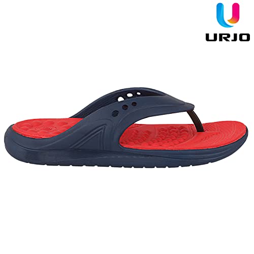 Image of URJO FOAM Men's Slippers /FlipFlops Lightweight Super Flexible Arch Support Durable Anti Skid & Stylish Dailywear Slippers /FlipFlops for Men