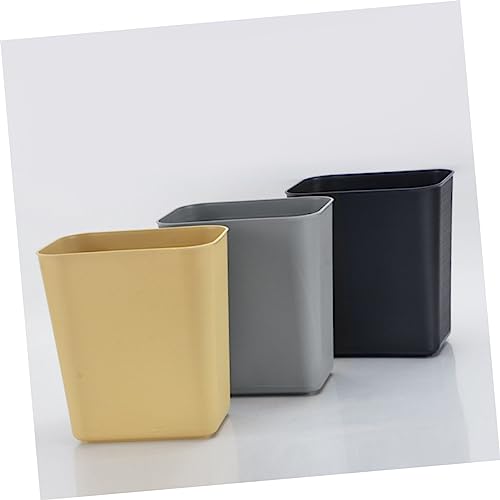 Caneca de basura rectangular de plástico Healifty 2 piezas miniatura 5