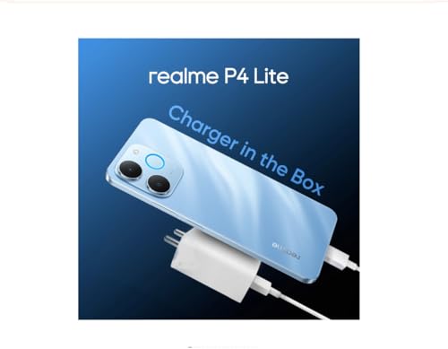 Image of realme P4 Lite Smartphone, 4GB RAM, 64GB Storage, Beach Gold | 6,300mAh massive battery , a highly durable , military-grade shock-resistant ArmorShell body