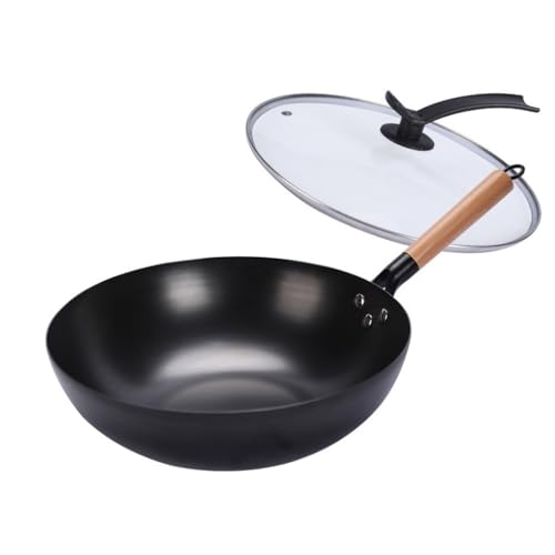 Wok fondo plano antiadherente con mango desmontable 32 cm