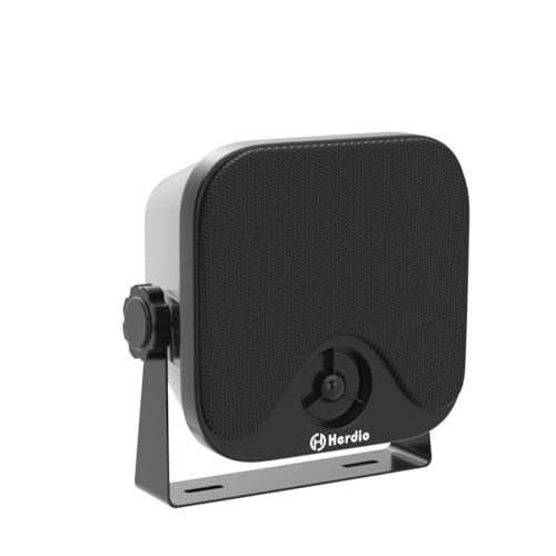 Herdio Diffusori Esterni Da 100 W 4" Sistema Stereo Impermeabile Marino per Barca, Ristorante, Negozio, Giardino, Camper, Camion ATV UTV Motocicletta. (Vendute a Coppia)