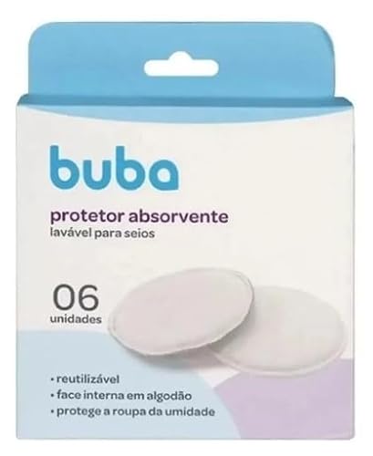 Kit Concha Conchas Protetoras Para Amamentação Base Silicone e Protetor Absorvente Buba Lavável Para