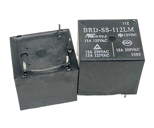 Relais BRD-SS-105LM 5V-12A à 4 broches pour circuits imprimés électroniques