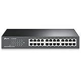 TP-Link TL-SF1024D Switch 24 Ports 10/100 Mbps (Bureau/Rackable, Boîtier Métal)