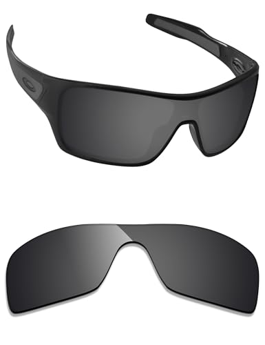 Image of Alphax Stealth Black Elite Polarized Replacement Lenses for Oakley Turbine Rotor OO9307 Sunglasses