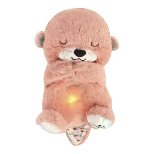 Image of AGC Breathing Teddy Bear with Music for Baby Sensory Sleep Lights Rhythmic Soft Toy, Lights and Breathing Motion, Teddy Bear with Lights | Best Gift for Kids (Pink B)