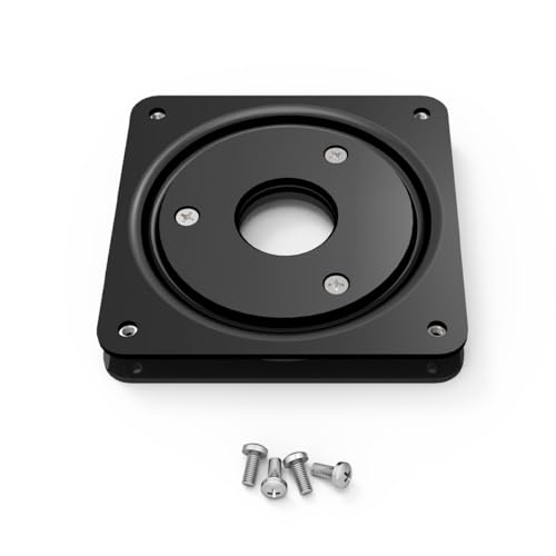 Plaque rotative VESA Noir support moniteur pivotant fixe - 2