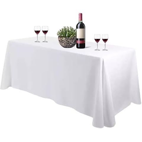 Nappe rectangulaire blanche Bea's Party Cover