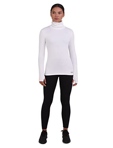 Tee-Shirt Manches Longues de Sport Evite les Refroidissements au Col Roulé