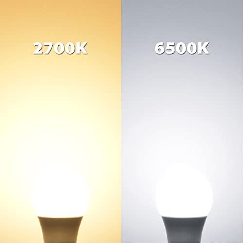 LVWIT LED E27 Birne 60W Kaltweiß 6500K, ultrahell 806 lm, matte LED Lampe (6er Pack) – Ansicht 2