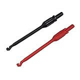 Luckxing 2er-Pack Digital Multimeter Testclips 4 mm Draht Piercing Nadelspitzen Power Probe Draht Piercing Auto Testwerkzeug