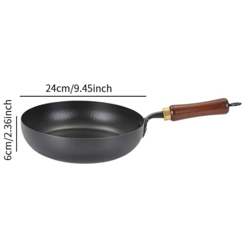 Wok de Hierro Antiadherente con Mango de Madera 24cm miniatura 2