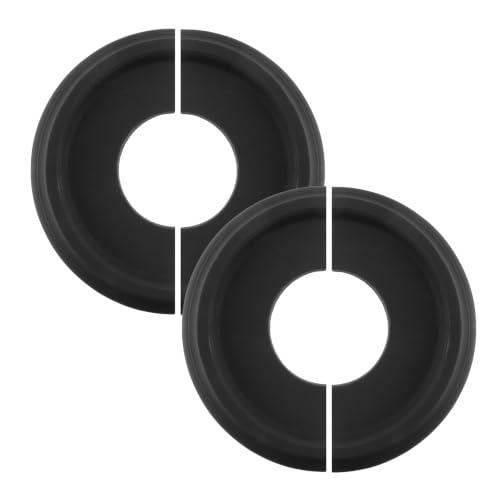 Image of Woogim 2PCS Split Ceiling Medallions for Light Fixtures, 9.84-Inch OD, Black