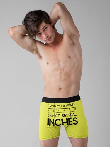 Random Stock Apparel Halloween Underwear for Men Slim Fit Hilarious Boxer Brief Horror Scary Fun Gift for Guys (US, Alpha, Large, Regular, Regular, Weather)2