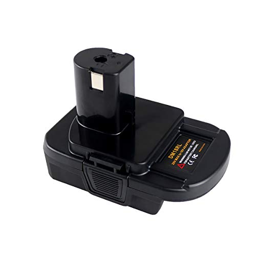 CELL9102 Battery Adapter for Dewalt to Ryobi Battery Adapter Convert Dewalt 20V Llithium Battery DCB205 DCB207 to Ryobi 18V One+Battery P107 P108 with 5V 2.1A(Max) USB Charge
