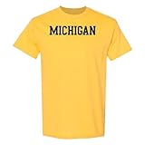 Michigan Wolverines Basic Block T-Shirt - Medium - Maize
