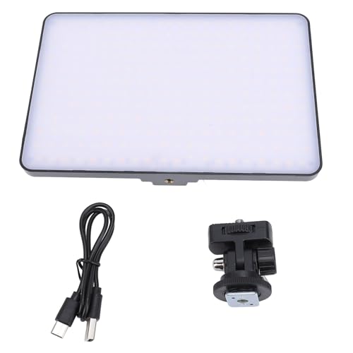 9inch Phone, LED Selfie with 4000mAh Battery, 2700 6500K Color TEM, Portable Selfie Fill for Live Streaming Photography, Includes Hot Shoe and USB Cable