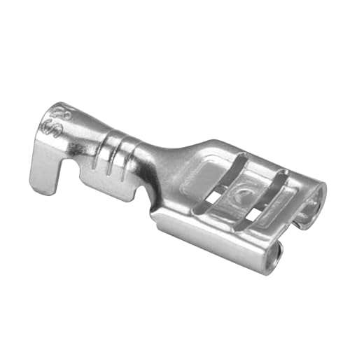 Heschen Flachsteckverbinder, 6,3 mm Crimpanschluss, nicht isoliert, 100 Stück