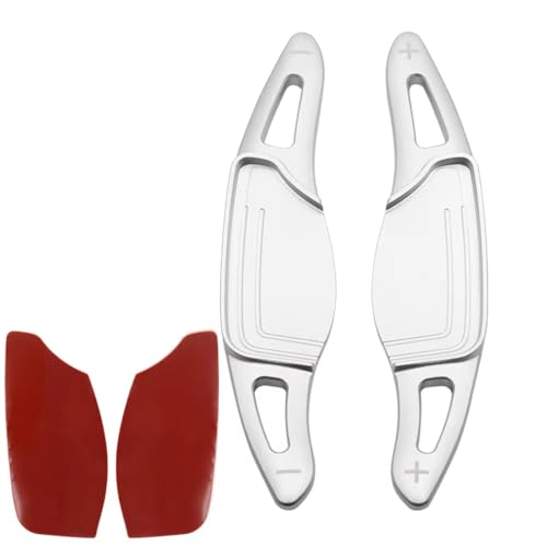 �p�h���V�t�^�[ Compatible With Fiat For 500L 2013 2014 2015 2016 2017 �ԗp�X�e�A�����O�z�C�[���V�t�g�p�h���G�N�X�e���V�����V�t�^�[�M�A�X�e�b�J�[�ɑΉ�(Silver)