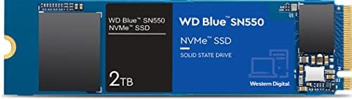 WD_BLUE SN550 2TB M.2 2280 PCIe Gen3 NVMe up to 2600 MB/s read speed