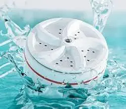 Mini Maquina Lava Roupas Rotativa Portátil P/Balde Premium