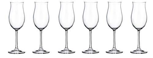 Bohemia Crystal Ellen Lot de 6 verres à vin blanc 260 ml