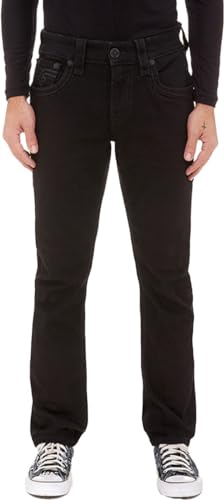 Rock Revival - Mens Arther RP2311 Alternative Straight Jeans, Color Black, Size: 34W x 34L
