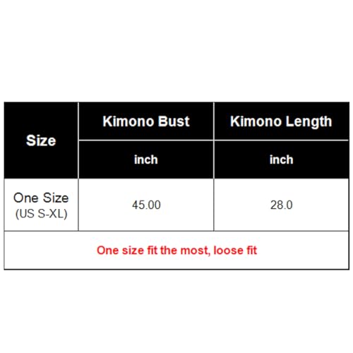 GRACEART Women's Kimono Cardigan Japanese Haori Cover Up Jacket Beach Yukata3