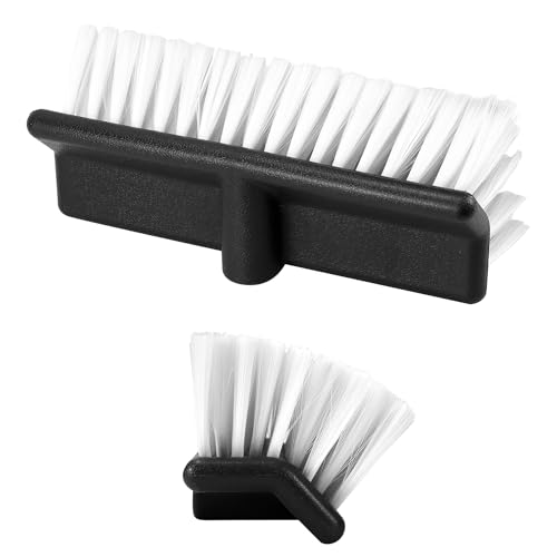 Image of QWORK Soft Bi-Level Nylon Wash Brushes - 10 inch inch Ergonomic High-Durability Brush for Cars, Boats, Outdoor Furniture - Non-Abrasive, and Versatile, WD31937