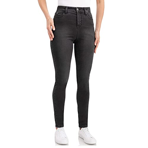 Wonderjeans® High Waist Charcoal Super Wash (W42/L32)