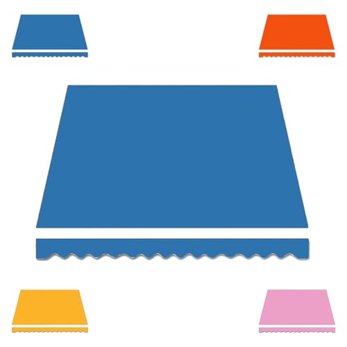 YHDMDQ Paño De Repuesto para Toldo Retráctil Manual, 3x2.5m 4x3.5m 5x3.5m Tela De Repuesto para Toldo Terraza, Impermeable Lona Recambio para Toldo Patio Terraza Balcón(Blue,5x4.5m/16.4x14.8ft)