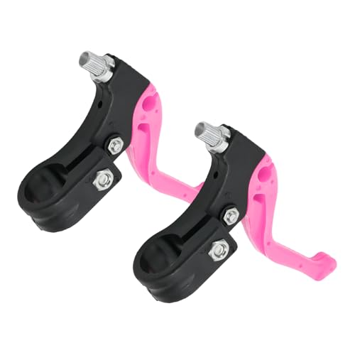 Bike Brake Levers Bike Brake Parts Handlebar Brakes Bike Brake Lever Bike Grips Set Handlebar Grips Mountain Bike Parts Bike Components & Parts For Mountain Bike, Kids Bike, Folding Bike(Pink)