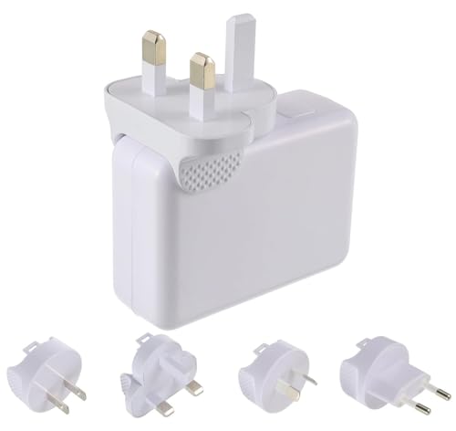 CDDCWZ Adattatore Universale da Viaggio con 4 USB, Caricatore USB da Viaggio (USA/EU/UK/AUS) Adattatori per 150 Paesi del mondo