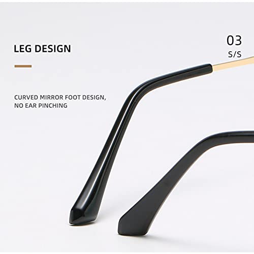 Lunettes de soleil sans monture à verres dégradés thé et forme coeur - 6