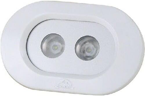 41436P 10 Watt Flush Mount Floodlight and Spreader Light for Boats - 12 or 24 Volts 41436P
