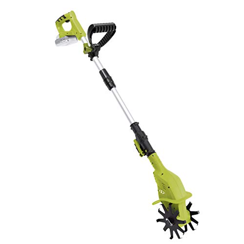 Sun Joe 24V-TLR-LTE 24-Volt Amp Cordless Garden Tiller + Cultivator, Kit (w/2.0-Ah Battery + Quick Charger)