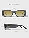 Roneyee Hexagon Sunglasses Men Womens Trendy Sunglasses 90s Retro Sun Glasses UV Protection Fashion Designer (Grey)