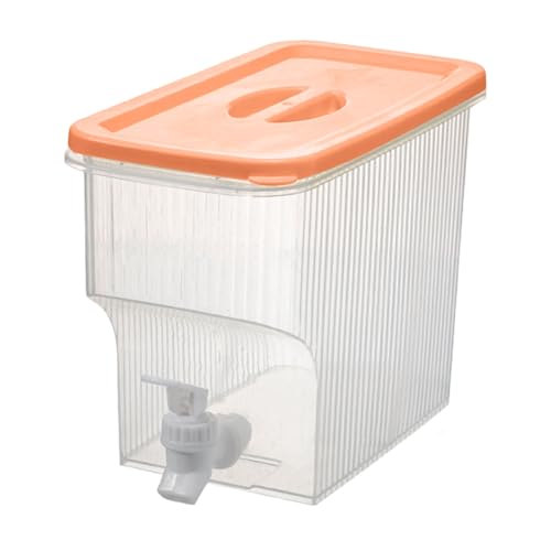 Wasserspender Matschküche, 3.9L Getränkespender mit Zapfhahn, Wasserbehälter Kunststoff Trinksäule, Biersäule für Kühlschrank Camping Gartenparty (#C)
