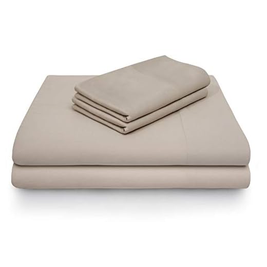 MALOUF 100% Rayon from Bamboo Sheet Set, Split King, Driftwood