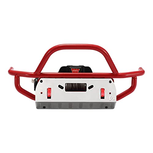 Pistro Rc Cnc Metal Bumper For Scx10 Iii Wrangler Bronco Chevrolet K5 Trx4 Bronco Car Model Trucks Diy Accs - Red Front Bumper #TOP17