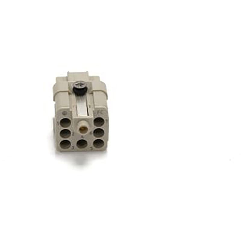 Female Heavy Duty Power Connector Insert 7 Position 10A 400V Crimp, Pack of 1, MFR: 2084607