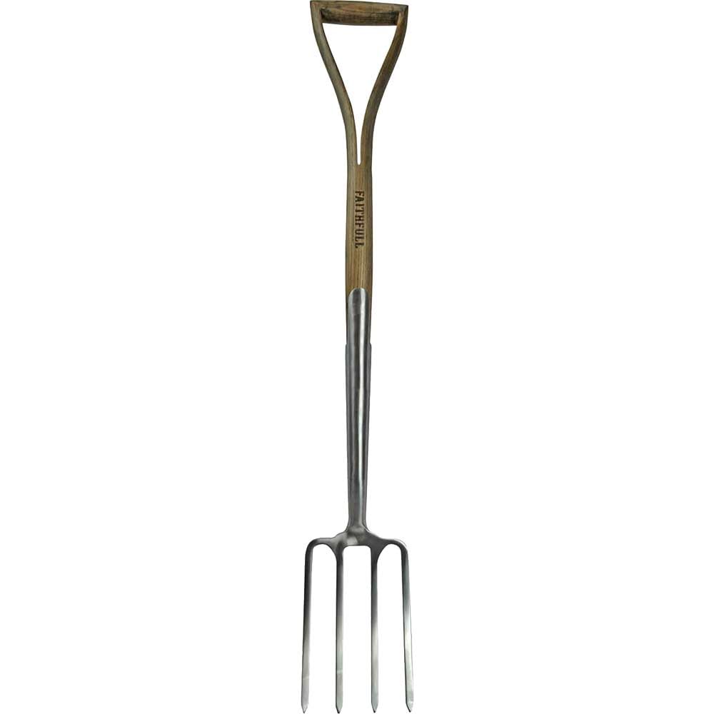Faithfull FAIPRESBFSS Prestige Stainless Steel Border Fork Ash Handle