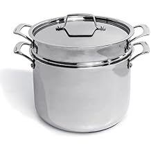 BergHOFF Professional 18/10 Stainless Steel Tri-Ply 3Pc Steamer Set, Induction Cooktop Ready, Fast, Evenly Heat, Oven Safe